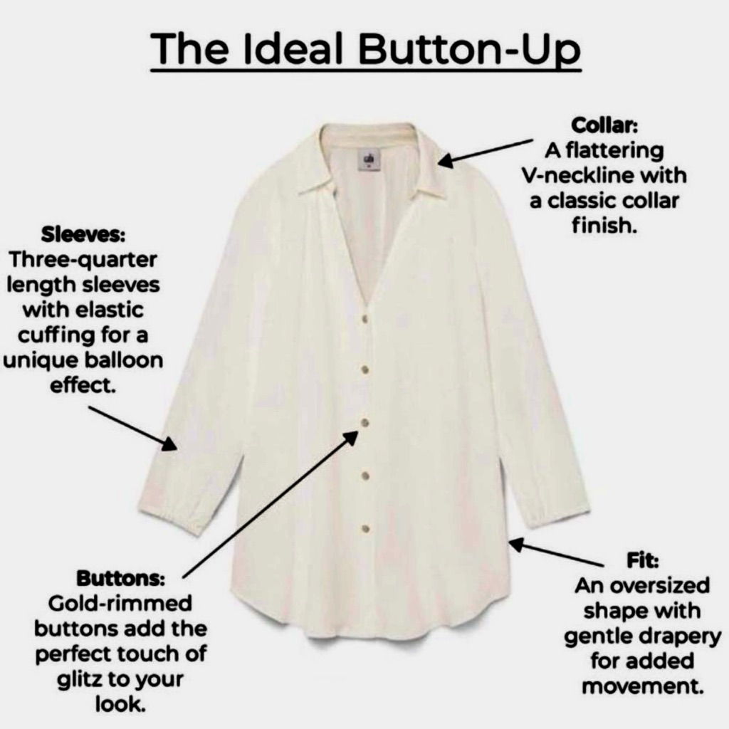 Cabi Ideal Button Up Cream Blouse